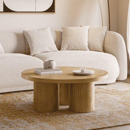 Table basse MALABO - Chêne naturel - 100 cm