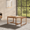 Table basse extensible SIMONA - Chêne naturel - 70 à 110 cm