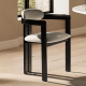 Fauteuil GREKO - Chêne noir & Bouclette