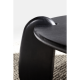 Table basse NASSAU - Chêne massif cerusé en noir - 80 cm