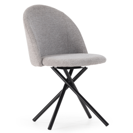 Chaise pivotante ZUKA - Toile grise