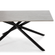 Table à manger MILOW - Pierre marbrée grise - 160 cm
