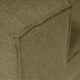 Canapé d'angle ALTASSINA - Toile piquée Olive