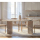 Table à manger NYRO - 200 cm - Façon travertin