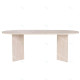 Table à manger NYRO - 200 cm - Façon travertin