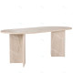 Table à manger NYRO - 200 cm - Façon travertin