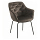 Fauteuil MOSHI Velvet & Black - Taupe (Produits d'exposition)