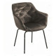 Fauteuil MOSHI Velvet & Black - Taupe (Produits d'exposition)