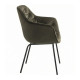 Fauteuil MOSHI Velvet & Black - Taupe (Produits d'exposition)