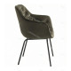 Fauteuil MOSHI Velvet & Black - Taupe (Produits d'exposition)