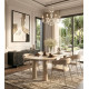Table à manger SUAVE - Taupe - 220 cm