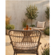 Ensemble de jardin SALINA — 2 fauteuils + table basse cordage tressé