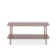 Table basse rectangulaire OLEA - Terracotta - 90 cm