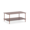 Table basse rectangulaire OLEA - Terracotta - 90 cm