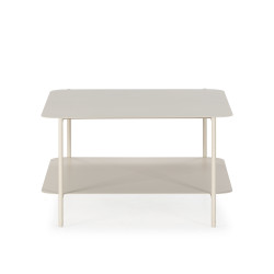 Table basse carrée OLEA - Crème - 70 cm
