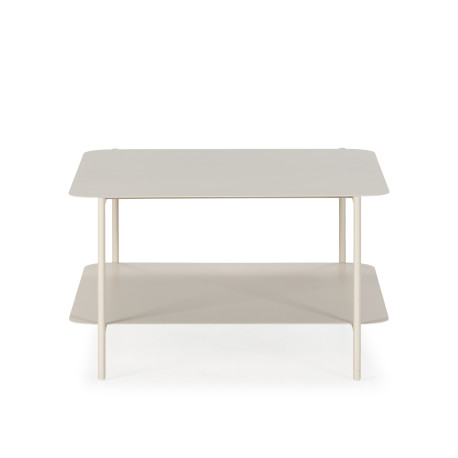 Table basse carrée OLEA - Crème - 70 cm