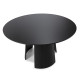 Table à manger KAYRA - Chêne cerusé en noir - 120 cm