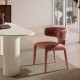 Chaise SOLENE - Toile chenille - Terracotta