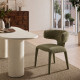 Chaise SOLENE - Toile chenille - Olive