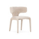 Chaise SOLENE - Toile chenille - Crème