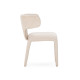 Chaise SOLENE - Toile chenille - Crème