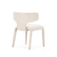 Chaise SOLENE - Toile chenille - Crème