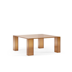 Table basse SABLY - Verre ambré