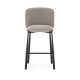 Tabouret HIZY - Toile piquée Taupe