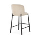 Tabouret HIZY - Toile piquée Beige Sable