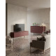 Meuble TV PISCO 4P - Terracotta - 140 cm
