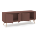 Meuble TV PISCO 4P - Terracotta - 140 cm