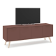 Meuble TV PISCO 4P - Terracotta - 140 cm