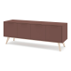 Meuble TV PISCO 4P - Terracotta - 140 cm