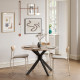 Table à manger pliante WAVA - Bois de chêne - 110 cm