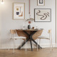 Table à manger pliante WAVA - Bois de chêne - 110 cm