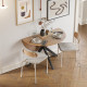 Table à manger pliante WAVA - Bois de chêne - 110 cm
