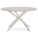 Table basse RIVIANO - Travertine & Cream - 80 cm