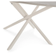Table basse RIVIANO - Travertine & Cream - 80 cm