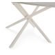 Table basse RIVIANO - Travertine & Cream - 80 cm