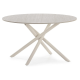 Table basse RIVIANO - Travertine & Cream - 80 cm