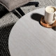 Table basse RIVIANO - Travertine & Cream - 80 cm