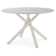 Table à manger RIVIANO - Travertine & Cream - 120 cm