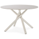 Table à manger RIVIANO - Travertine & Cream - 120 cm