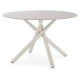 Table à manger RIVIANO - Travertine & Cream - 120 cm