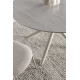 Table à manger RIVIANO - Travertine & Cream - 120 cm