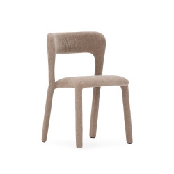Chaise PALMA - Toile piquée - Taupe