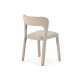 Chaise PALMA - Toile piquée - Crème