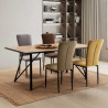 Table à manger MARINELLA - Finition Noyer - 160 cm