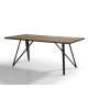 Table à manger MARINELLA - Finition Noyer - 160 cm