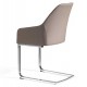 Fauteuil ORA Cuir - Taupe